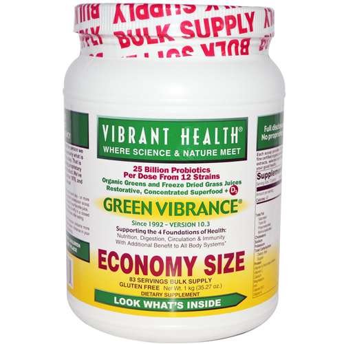 Vibrant Health - Green Vibrance Economy Size, 32.27 oz powder